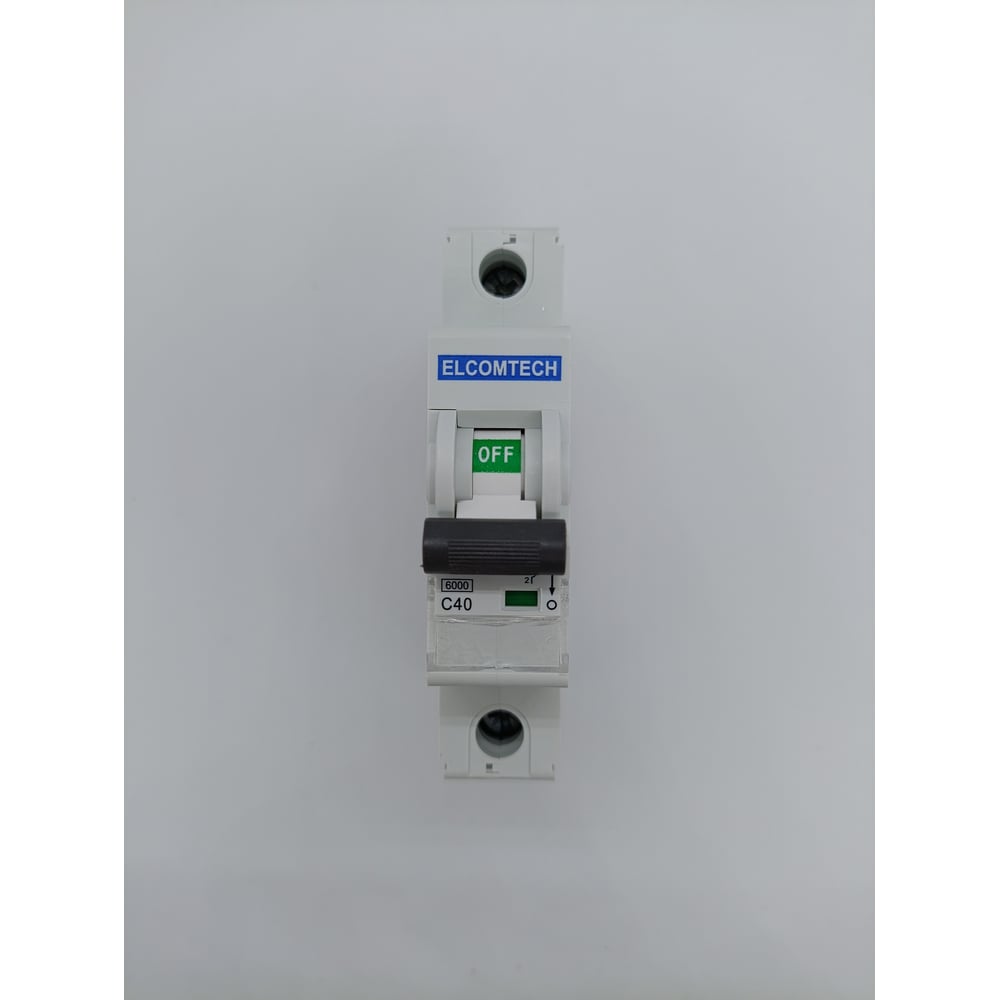Изображение товара Автоматический выключатель ELCOMTECH MCB21B-6-1C40AC 40 А для DIN-рейки