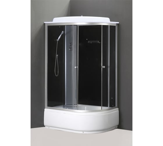 Изображение товара Душевая кабина GROSSBERG 1200х800х2150, высокий поддон 45 см, стекло тонированное TM 712 L