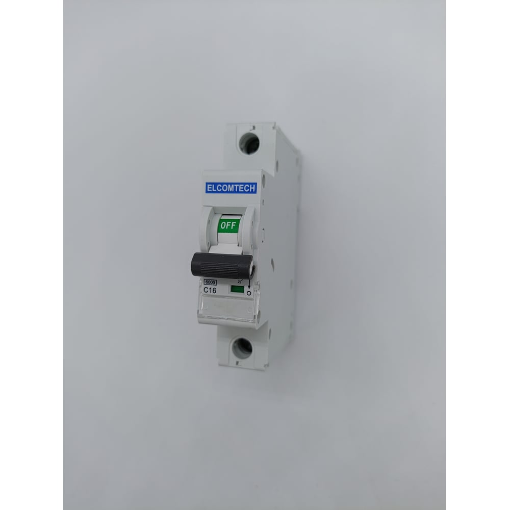 Изображение товара Автоматический выключатель ELCOMTECH MCB21B 16А модульный для DIN-рейки