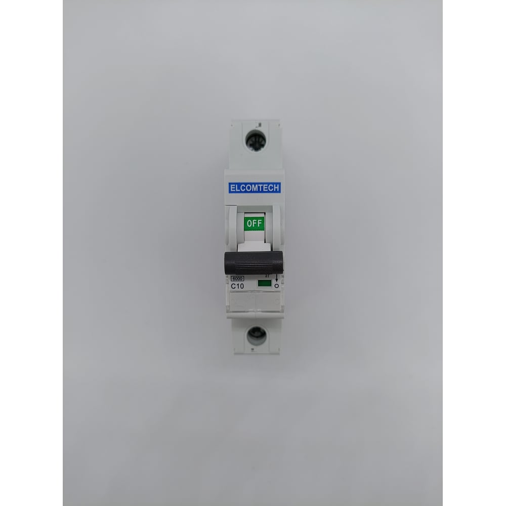 Изображение товара Автоматический выключатель ELCOMTECH MCB21B 10А модульный IP20 для DIN-рейки
