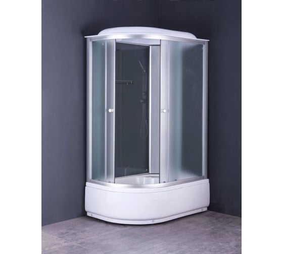 Изображение товара Душевая кабина GROSSBERG 1200х800х2150, высокий поддон 40 см, стекло матовое PB 120 R