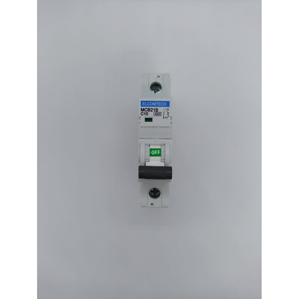Изображение товара Автоматический выключатель ELCOMTECH MCB21B-4,5-1C10AC для защиты электрических цепей