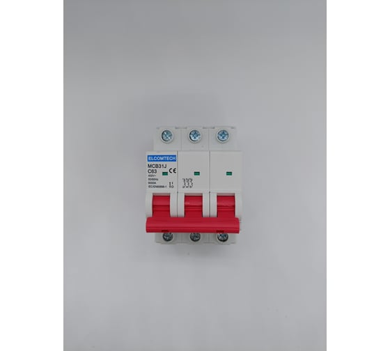 Изображение товара Автоматический выключатель ELCOMTECH MCB31J-6-3C63AC УТ-00026488