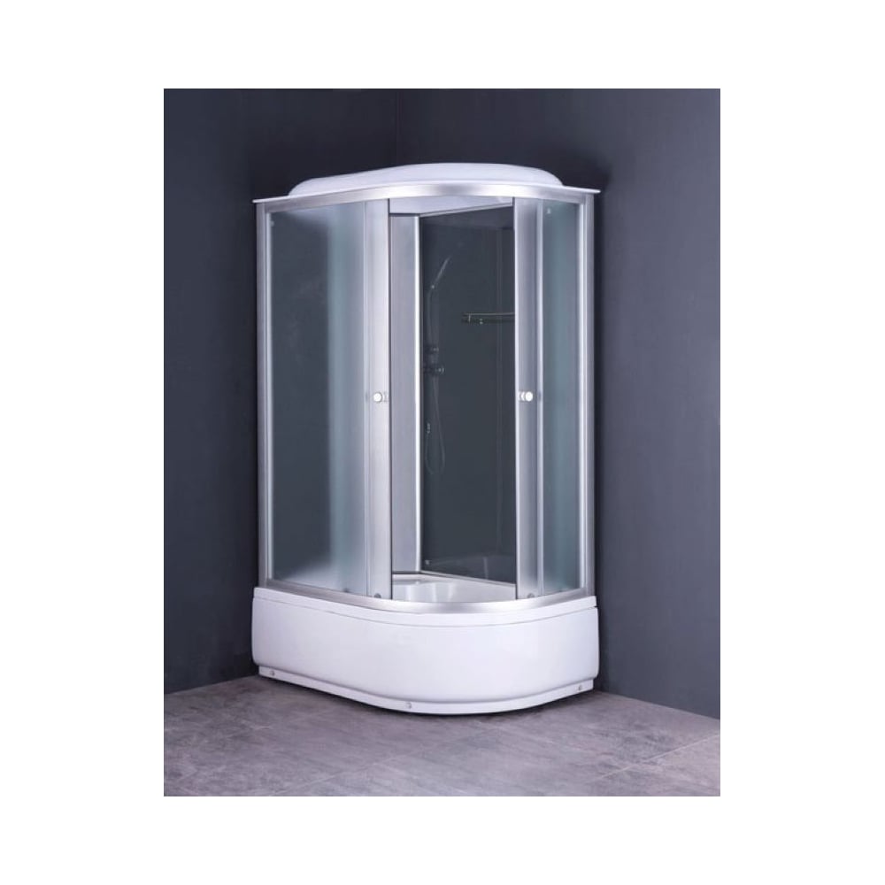 Изображение товара Душевая кабина GROSSBERG 1200x800x2150 с высоким поддоном и матовыми дверями