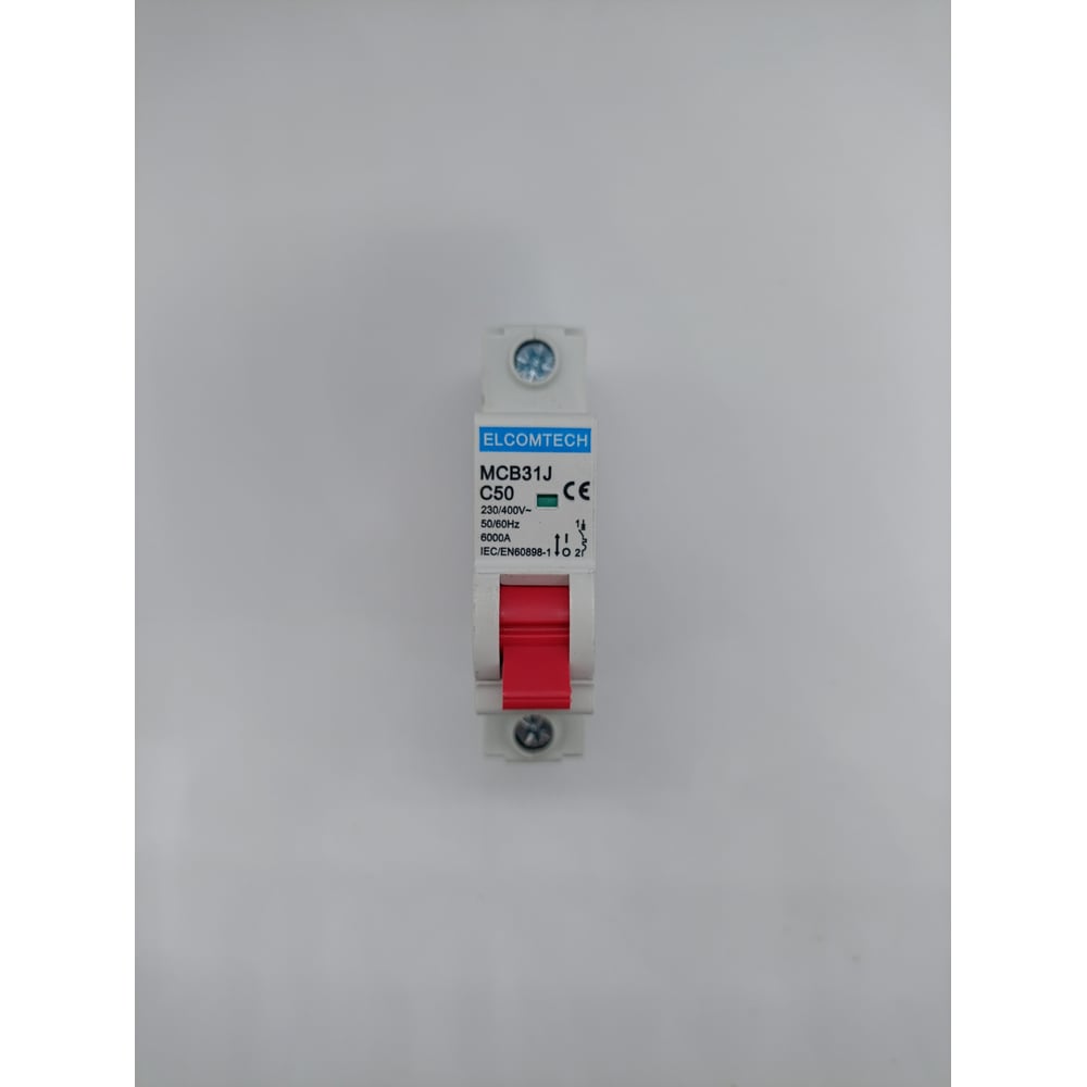 Изображение товара Автоматический выключатель ELCOMTECH MCB31J-6-1C50AC 50А IP20 для DIN-рейки