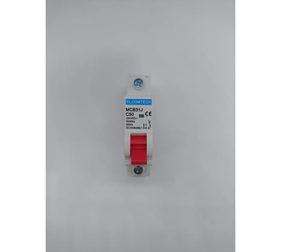 Изображение товара Автоматический выключатель ELCOMTECH MCB31J-6-1C50AC УТ-00026478