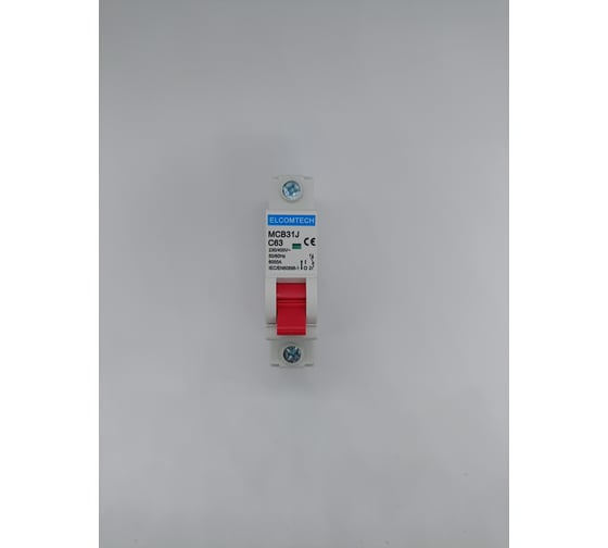 Изображение товара Автоматический выключатель ELCOMTECH MCB31J-6-1C63AC УТ-00026479