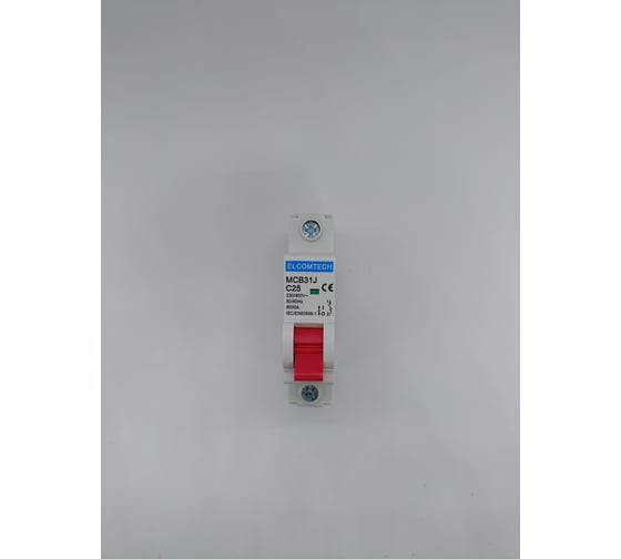 Изображение товара Автоматический выключатель ELCOMTECH MCB31J-6-1C25AC УТ-00026475