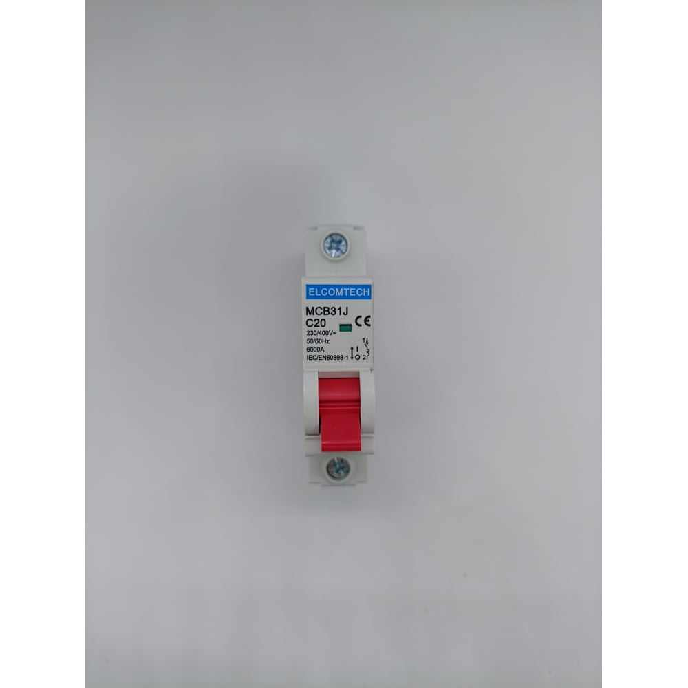 Изображение товара Автоматический выключатель ELCOMTECH MCB31J-6-1C20AC для защиты электросетей