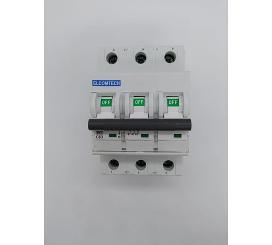 Изображение товара Автоматический выключатель ELCOMTECH MCB21B-6-3C63AC УТ-00026279