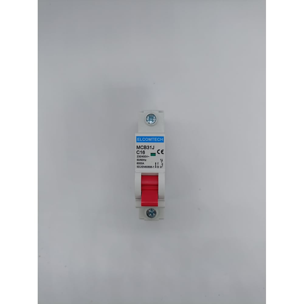 Изображение товара Автоматический выключатель ELCOMTECH MCB31J-6-1C16AC 16А 240В