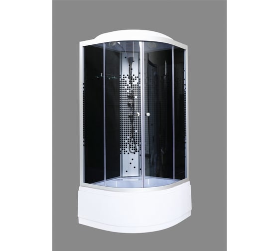 Изображение товара Душевая кабина GROSSBERG 900х900х2150, высокий поддон 40 см, стекло тонированное PB 95