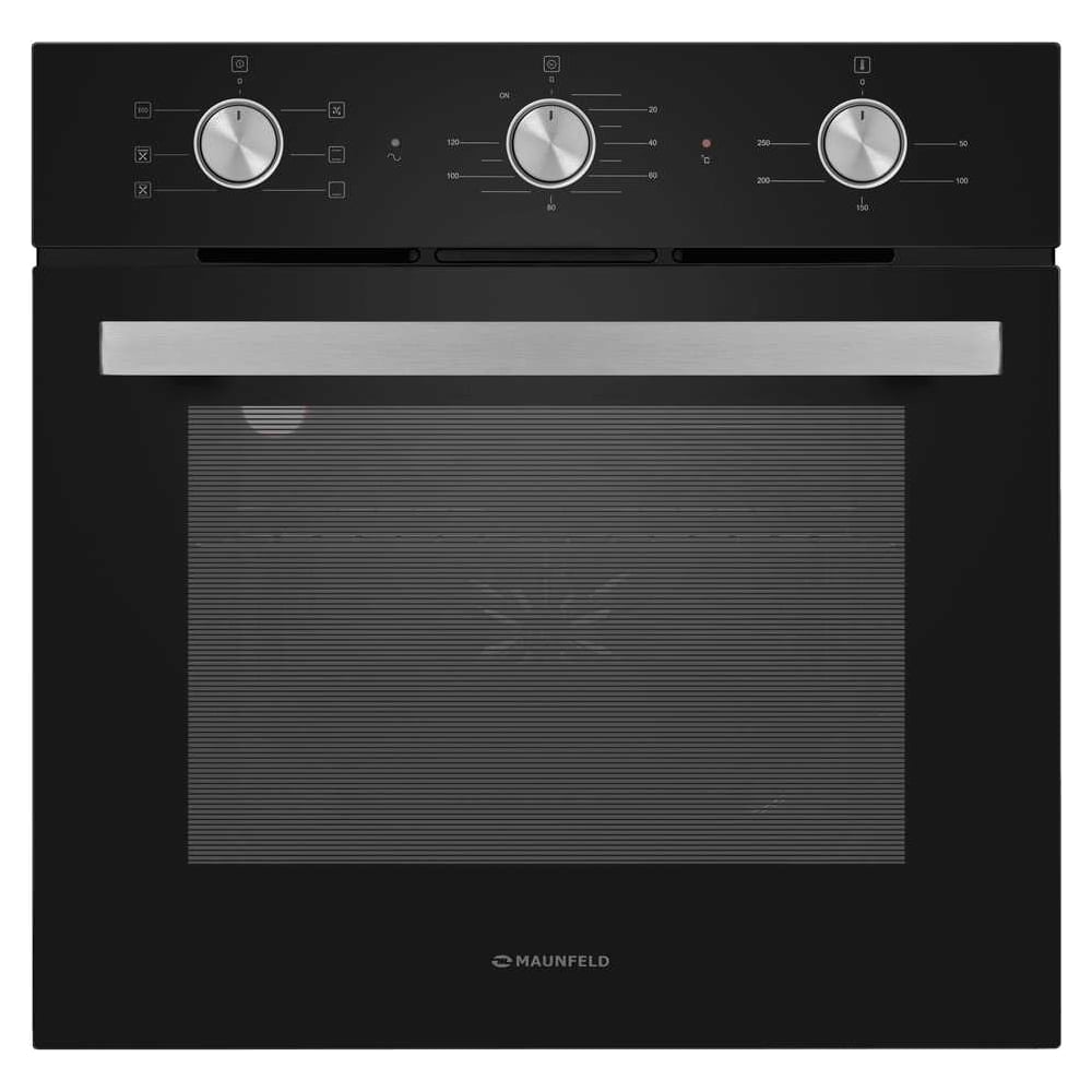 Изображение товара Электрический духовой шкаф MAUNFELD AEOF6060B черный 60 л конвекция механика