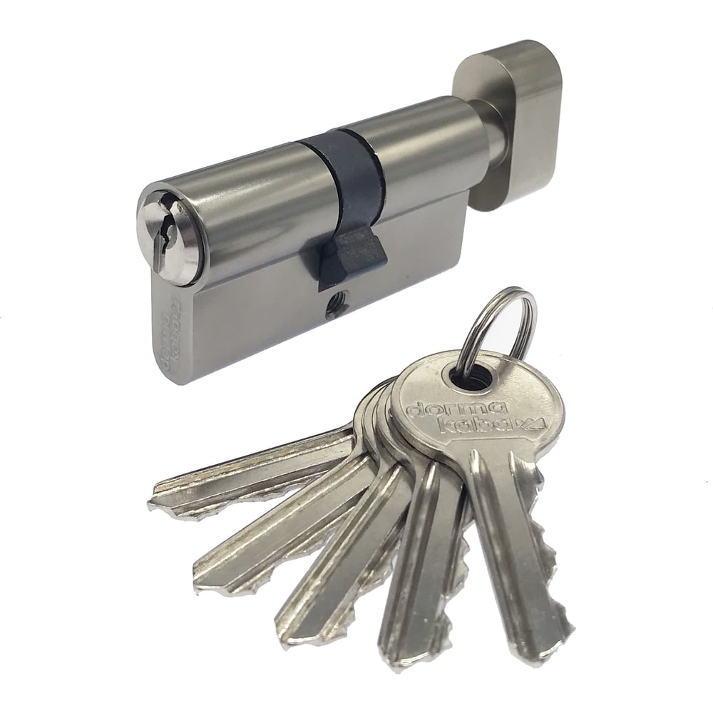 Изображение товара Евроцилиндр Dormakaba CBF-1 70 никель с вертушкой для надежной безопасности