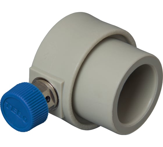 Изображение товара Заглушка для коллектора TEBO PPR, 32, с воздухоотводчиком, серый 031091412