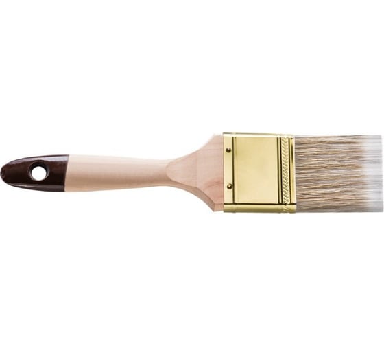 Изображение товара Плоская кисть HARDY серия 45, смешанная щетина, 25х13мм, коричневая 0205-455110