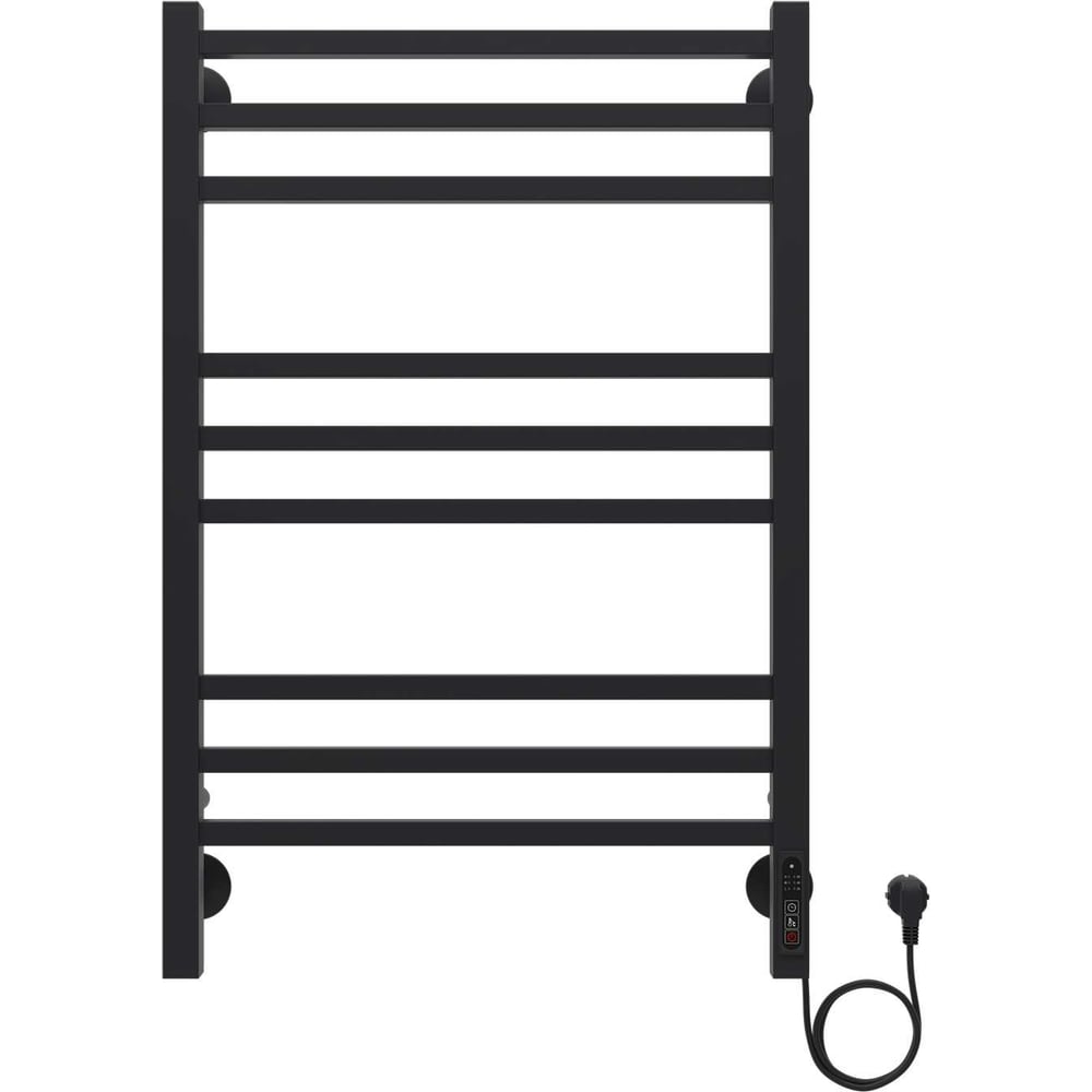 Изображение товара Электрический полотенцесушитель Azario ANCONA 500/800 черный с 9 перекладинами