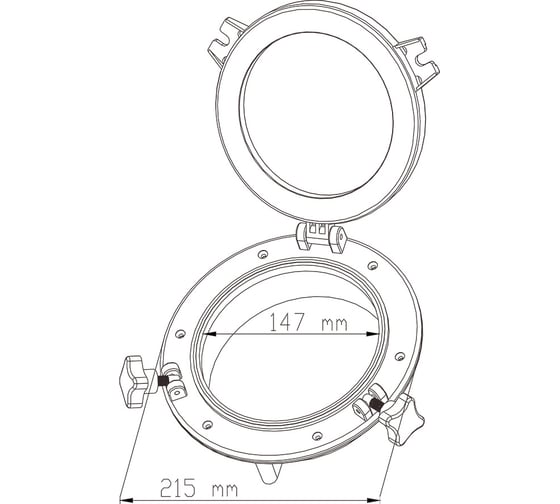 Изображение товара Иллюминатор SeaFlo 147 (215) мм SFPP2-01