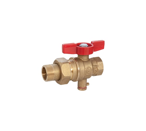 Изображение товара Шаровой кран для термодатчика Giacomini R859T латунь, Ду 20, ВР/американка R859TY005 107-4848