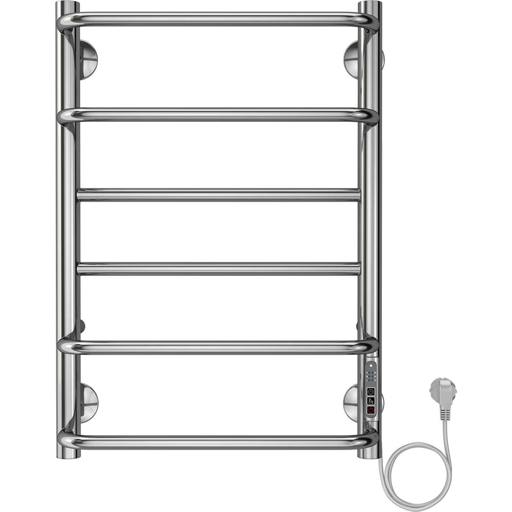Изображение товара Электрический полотенцесушитель Azario MILAN 400/600 R 6 перекладин нержавейка глянец