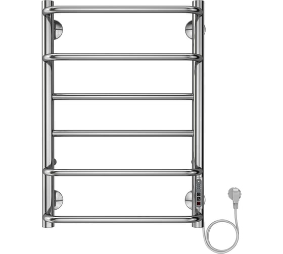 Изображение товара Электрический полотенцесушитель Azario MILAN 400/600 R, 6 перекладин 00088238