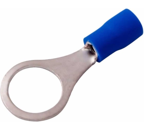 Изображение товара Кольцевой изолированный наконечник REXANT d 10.5 мм 1.5-2.5 мм2 синий 100 шт 08-0037