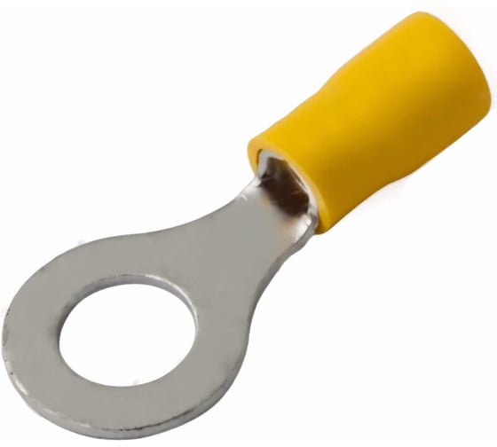 Изображение товара Кольцевой изолированный наконечник REXANT d 8.4 мм 4-6 мм2 желтый 100 шт 08-0054