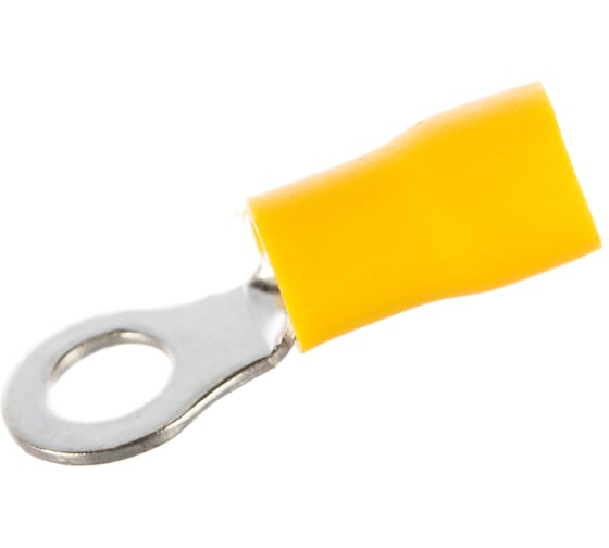 Изображение товара Кольцевой изолированный наконечник REXANT d 5.3 мм 4-6 мм2 желтый 100 шт 08-0052