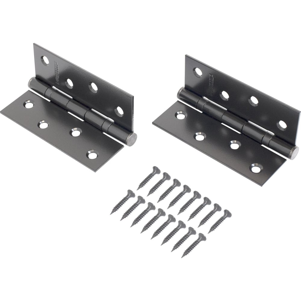 Изображение товара Дверная петля Аллюр 2043 2BB-FHP ВL, матовый черный, 2 шт.