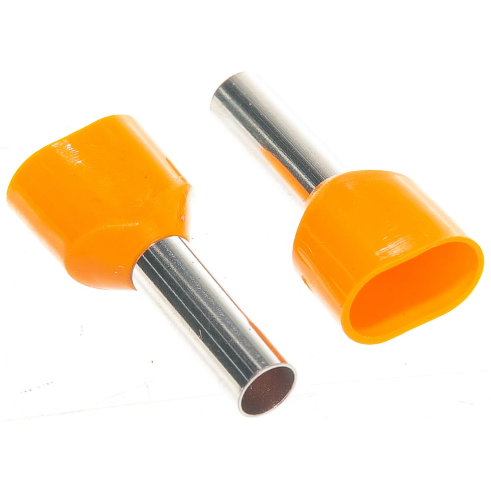 Втулочный штыревой изолированный наконечник REXANT наконечник штыревой втулочный изолированный duwi е0508 ншви 0 5 8 мм оранжевый 25 шт