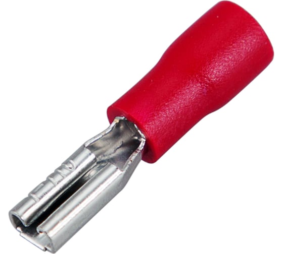 Изображение товара Плоская клемма REXANT изолированная гнездо 3.8 мм 0.5-1.5 мм2 /РПИм 1,25-250 100 шт 08-0411