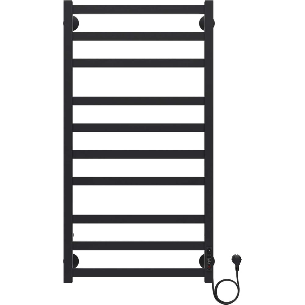 Изображение товара Электрический полотенцесушитель Azario PALERMO 500/1000 черный 10 перекладин