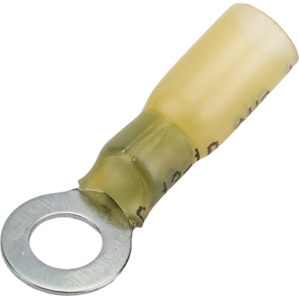 Изолированный кольцевой термоусаживаемый наконечник REXANT наконечник нки 6 0 8 нки5 5 8 латунь желтый кольцевой изолированный 8 4 мм 4 6 мм² rexant 08 0054
