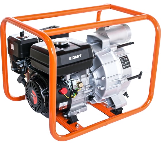 Изображение товара Мотопомпа, 6,5 л.с., 1000 л/мин, Gigant WPL-1000