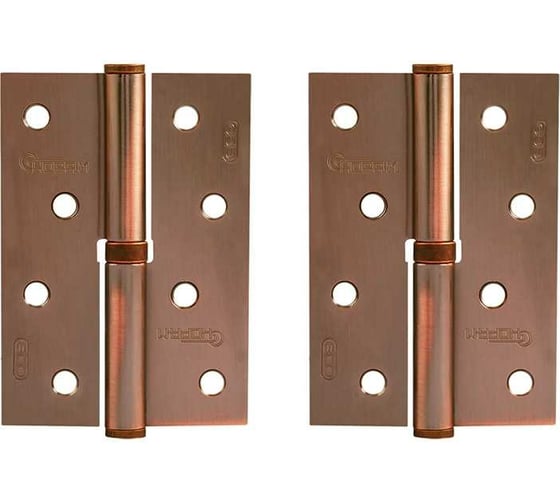 Изображение товара Петля НОРА-М ЕСО 750-4"-FHP-ECO медн.покр. левая 100х70х2,5 15442