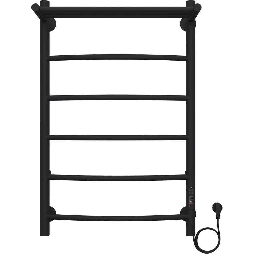 Изображение товара Электрический полотенцесушитель Azario VERONA 500/800 черный с полкой