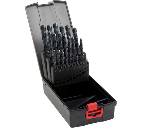 Изображение товара Набор сверл HSS, D338W, 1-13 мм, шаг 0.5 мм, 25 шт Wurth 1624000004092 1