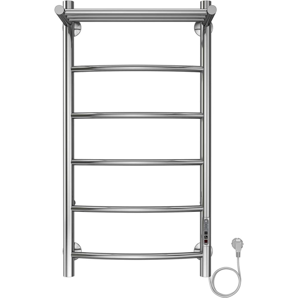 Изображение товара Электрический полотенцесушитель Azario VERONA 400/800 с полкой хром