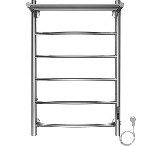 Изображение товара Электрический полотенцесушитель Azario VERONA 500/800 с полкой, R, 5 перекладин 00088223