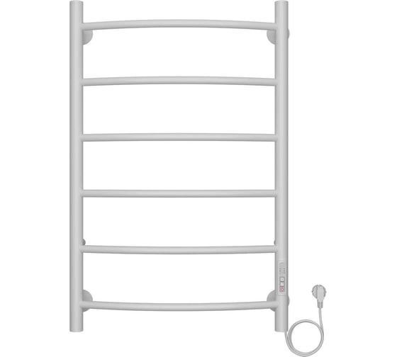 Изображение товара Электрический полотенцесушитель Azario VERONA 500/800 белый, R, 6 перекладин 00088221