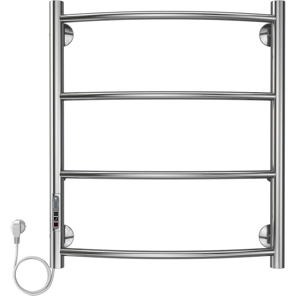 Изображение товара Электрический полотенцесушитель Azario VERONA 500/600 L 4 перекладины хром
