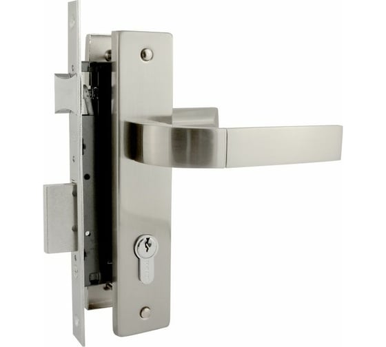 Изображение товара Врезной замок НОРА-М N107-70 Л матовый хром 16140