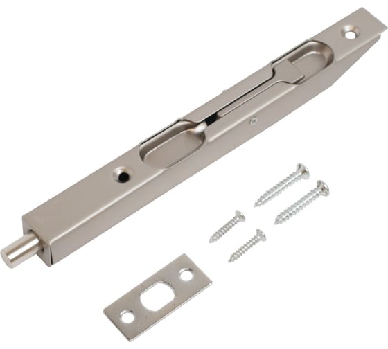 Изображение товара Шпингалет торцевой Аллюр 01-160 SN матовый никель 15779