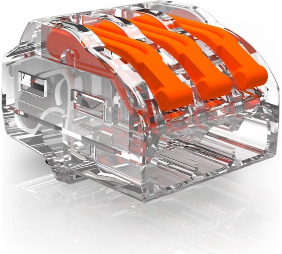Изображение товара Клемма универсальная OBO Bettermann c зажимом 3x0.2-4 мм2, (222-413) (100 шт/уп) 2054454_V1