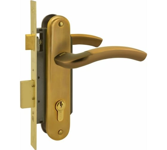 Изображение товара Врезной замок НОРА-М N23-70 Л мат.кофе 16137