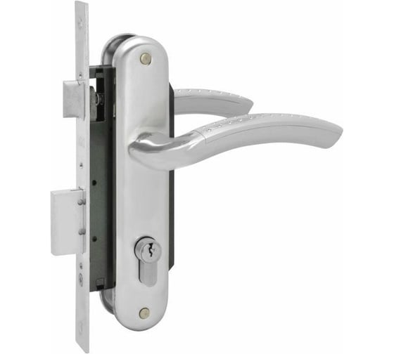 Изображение товара Врезной замок НОРА-М N96-70 Л матовый хром 11503