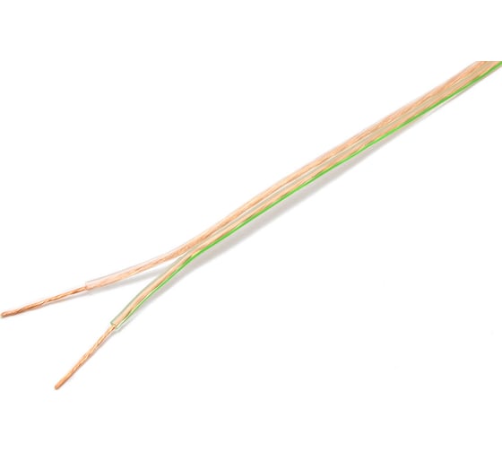 Изображение товара Акустический кабель Power Cube 2x0,5, Hi-Fi 100M, прозрачный, с зеленой полосой, на катушке, медные жилы, ACPC-2x0,5-100M ACPC-2*0,5-100M