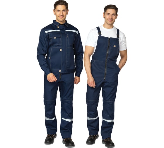 Изображение товара Костюм мужской Прабо "Профессионал 2" темно-синий/бежевый, размер 60-62, рост 170-176 10325