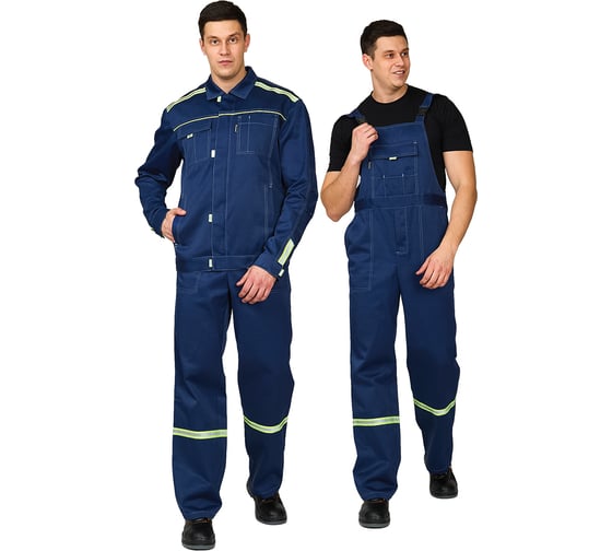 Изображение товара Костюм мужской Прабо "Уни-Спец" темно-синий/лимонный, размер 44-46, рост 182-188 13314