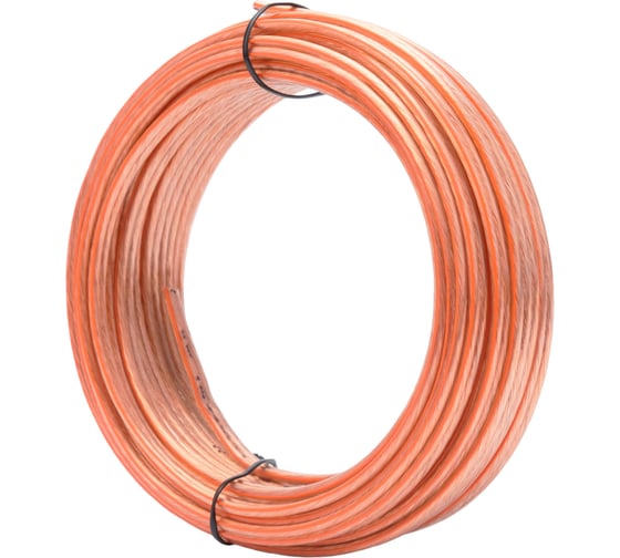 Изображение товара Акустический кабель Power Cube 2x2,5, Hi-Fi 10M, прозрачный с оранжевой полосой, в бухте, медные жилы, ACPC-2x2,5-10M B ACPC-2*2,5-10M B